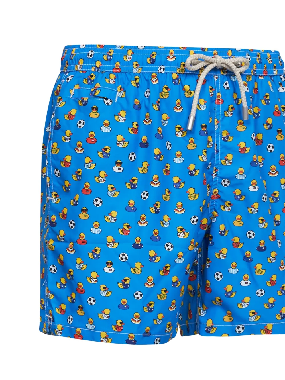 MC2 Saint Barth Zwembroek met trekkoord en print Blauw