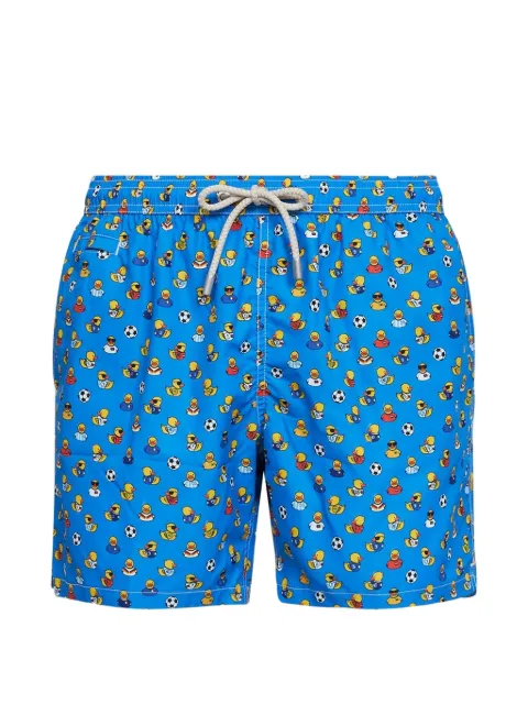 MC2 Saint Barth ducky-soccer-print drawstring swim shorts