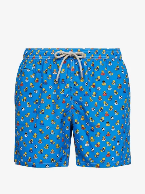 MC2 Saint Barth ducky-soccer-print drawstring swim shorts
