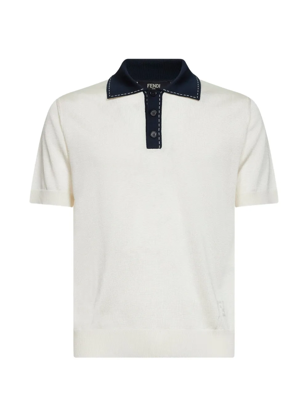 FENDI FF intarsia polo shirt - Nude