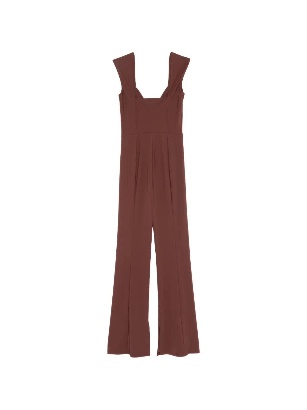 Patrizia Pepe Jumpsuit met V-hals Bruin