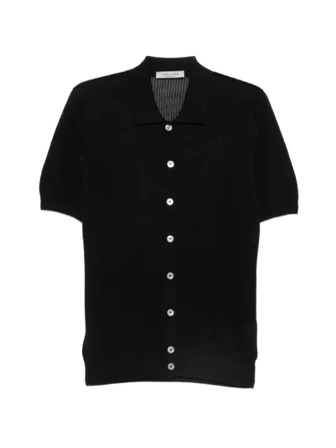 Fileria perforated-knit short-sleeve shirt