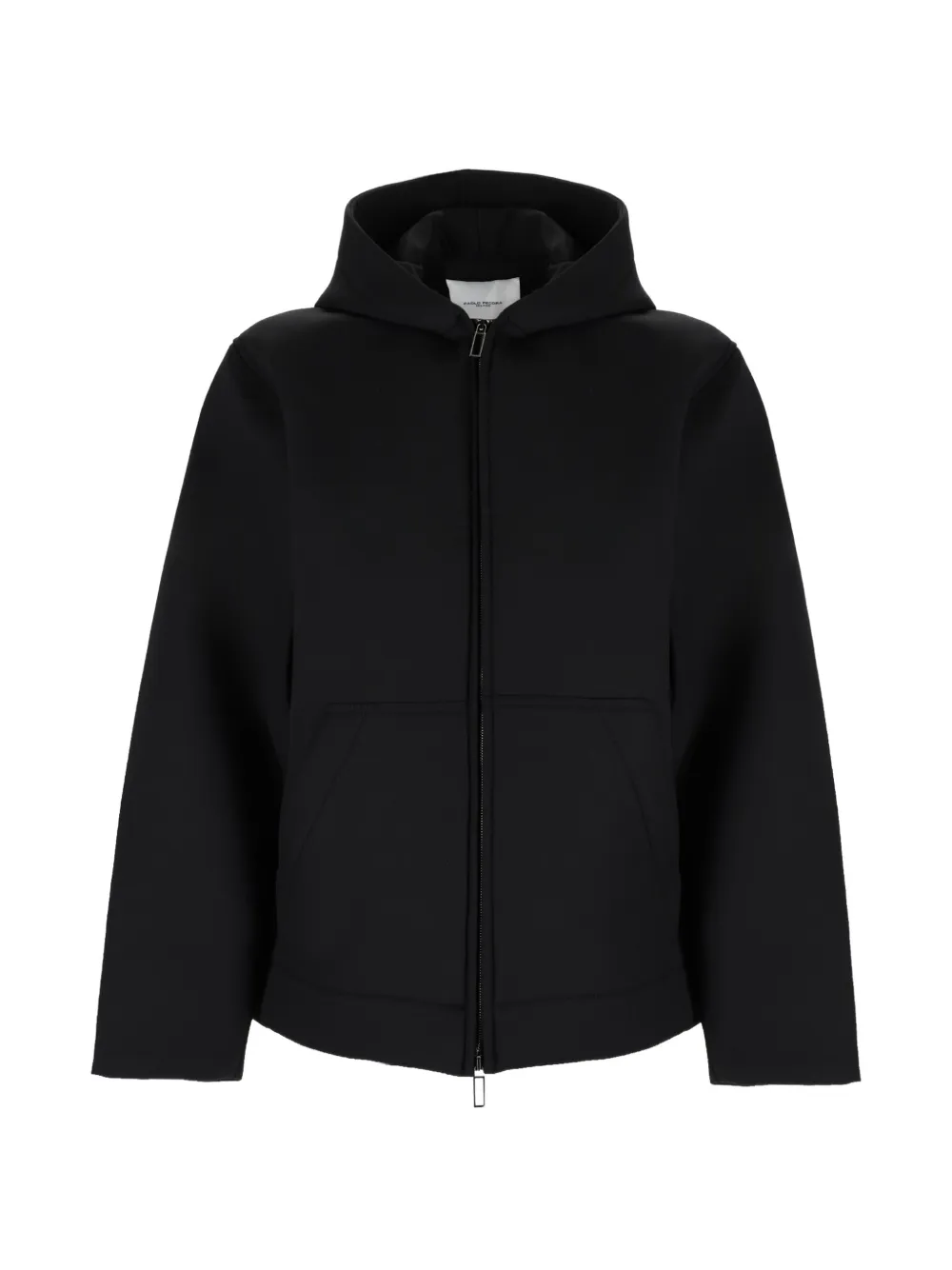 Paolo Pecora hooded zip-up jacket Zwart