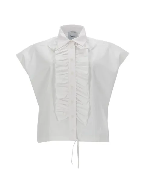 Nude cotton shirt