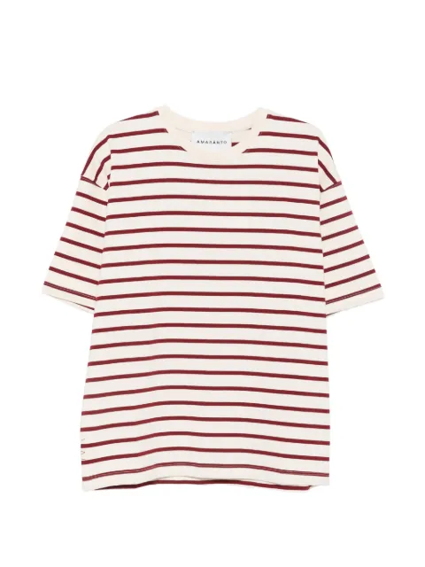 AMARANTO  striped short-sleeve T-shirt