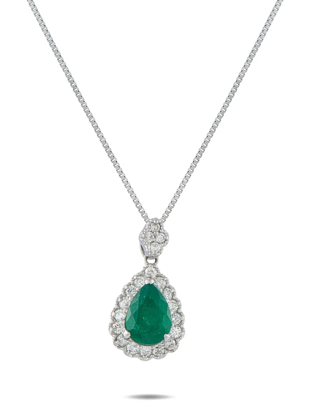 LB Exclusive emerald and diamond necklace - Argento