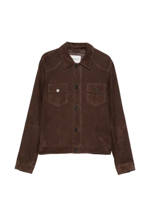 AMARANTO  button-up suede jacket