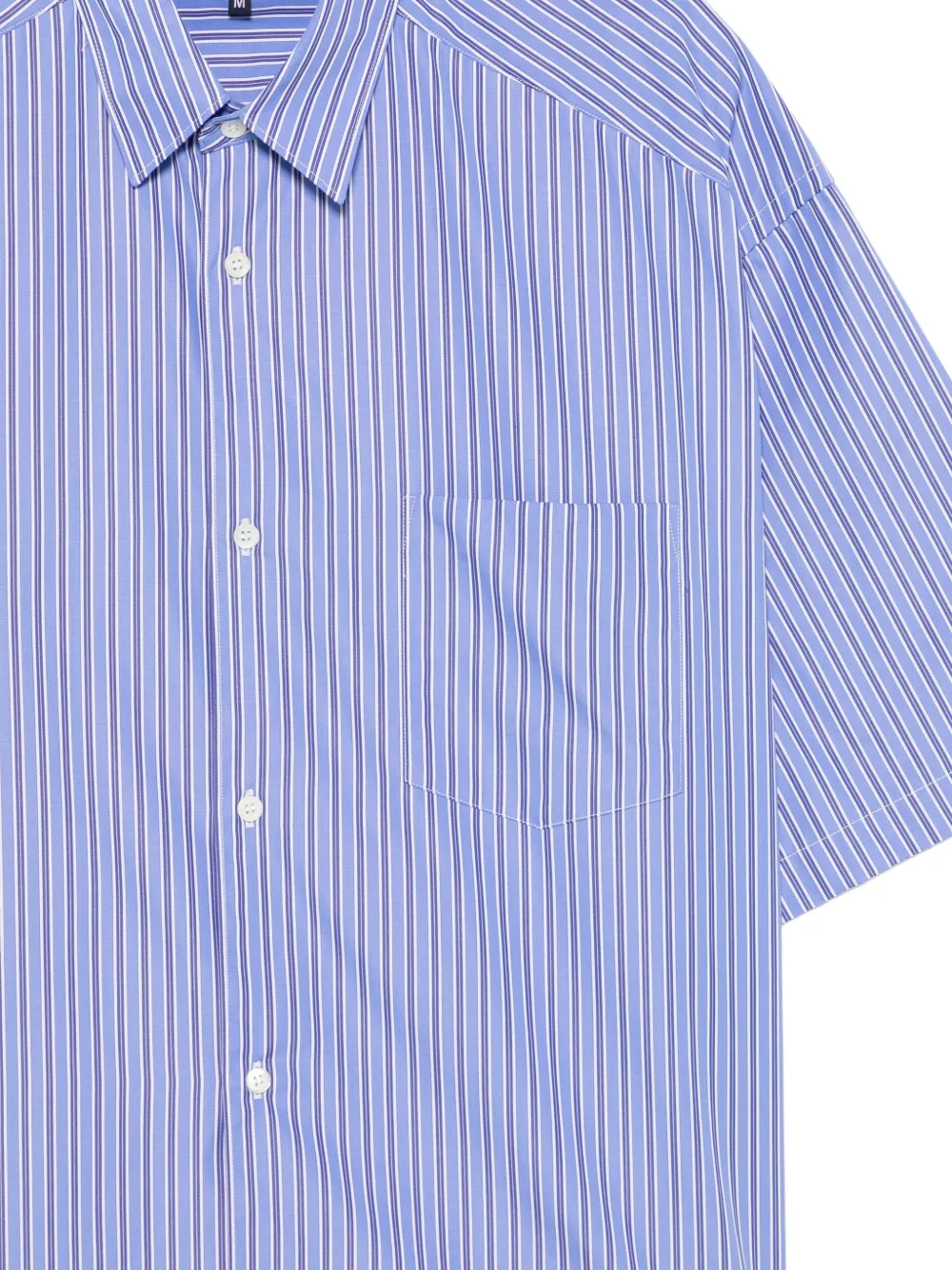 Comme des Garçons Homme Gestreepte overhemd Blauw