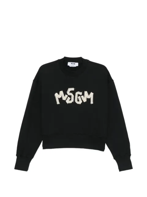 MSGM lace-logo sweatshirt