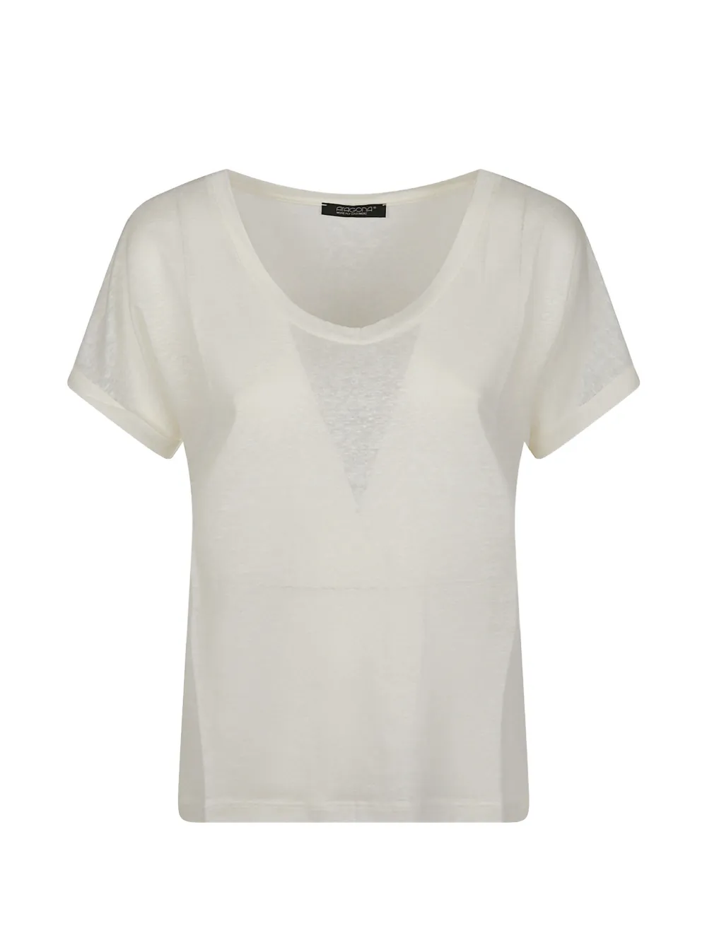 scoop-neck t-shirt