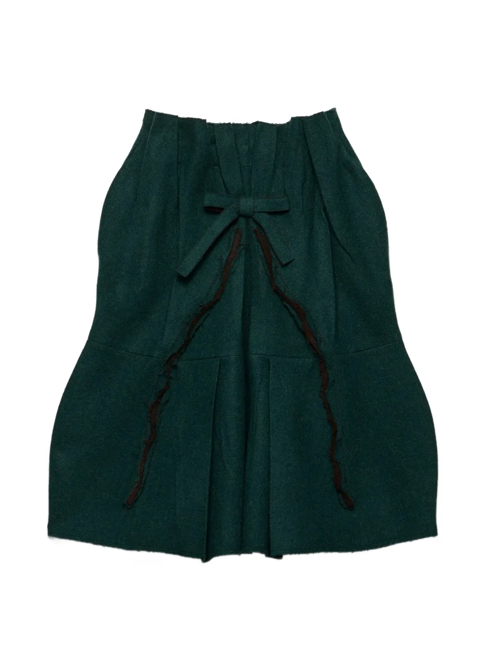 Prada Shetland wool midi skirt - Verde