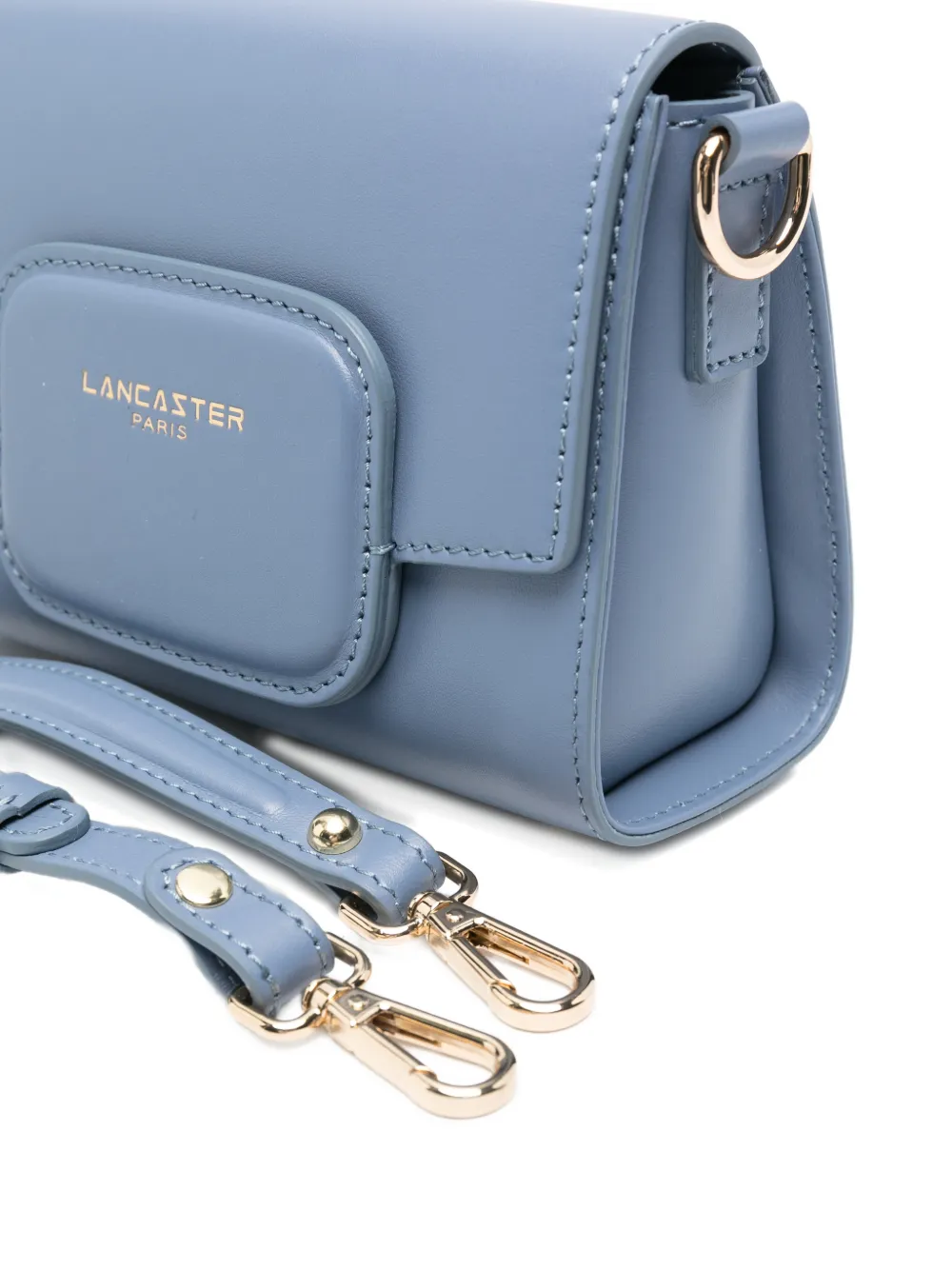  Lancaster Bolso Shopper Mini Con Logo - Azul 