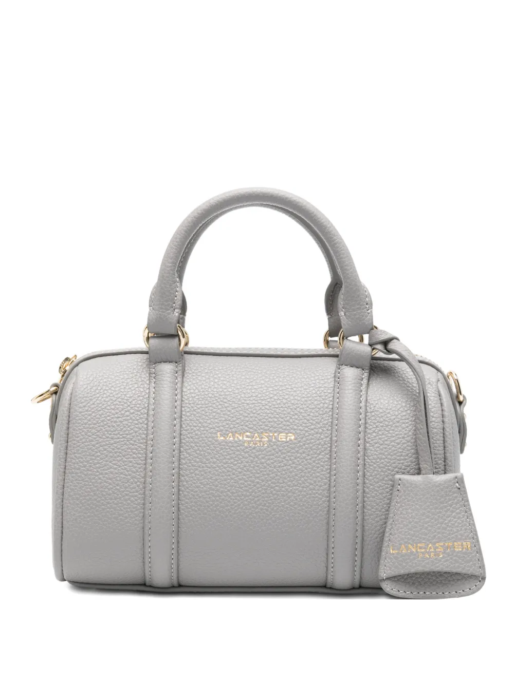 Lancaster small grained-leather cross body bag - Grigio