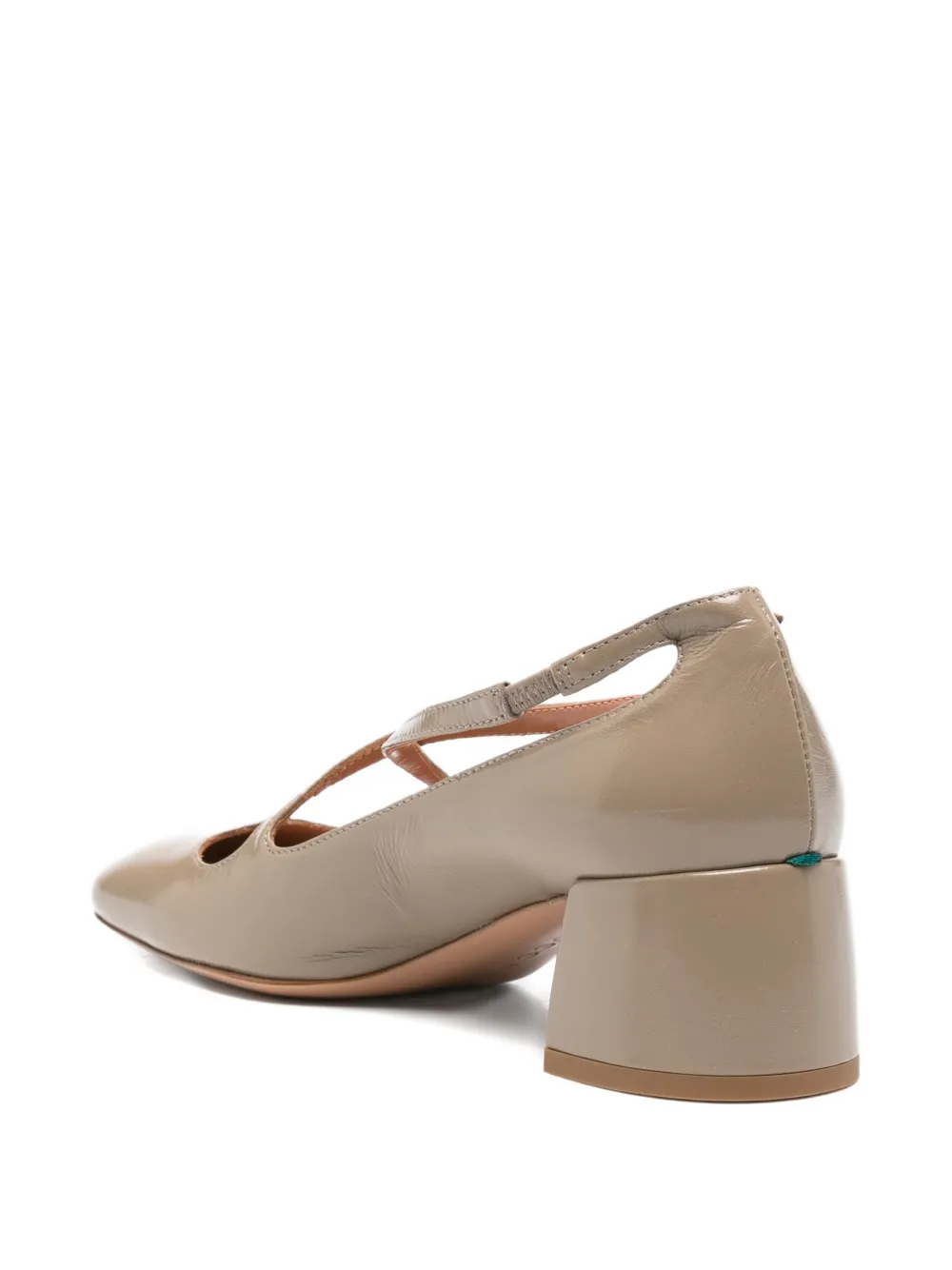 A.Bocca Pumps met gekruiste bandjes en hartdetail Beige