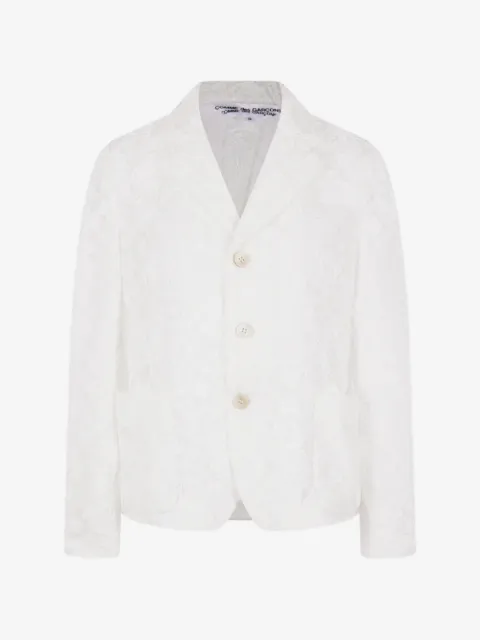 Comme Des Garçons floral-jacquard blazer