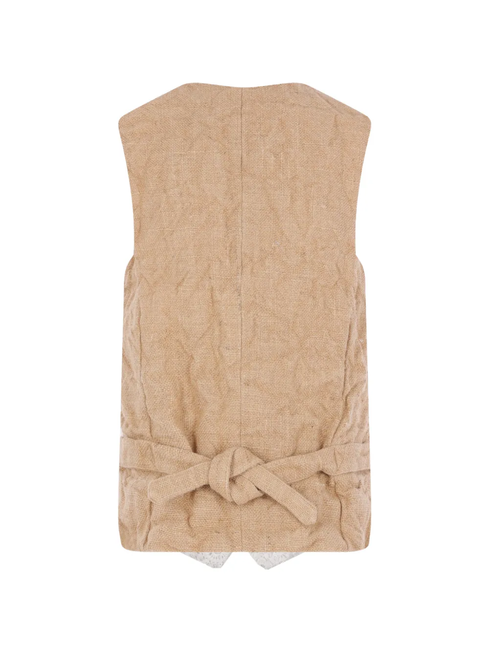 Comme Des Garçons Gehaakt gilet Beige