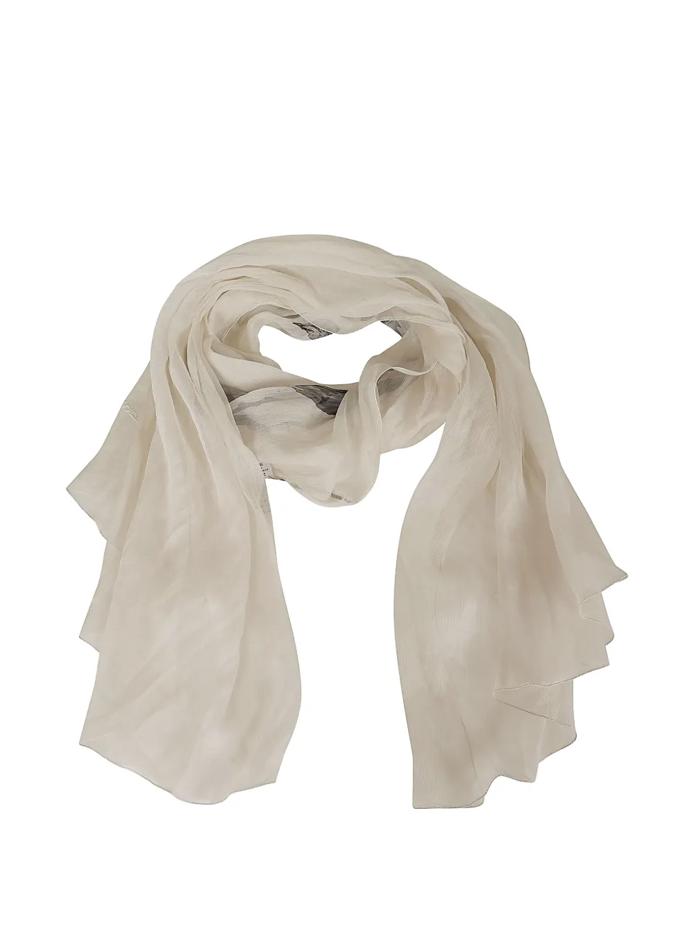 Ermanno Scervino floral-print silk scarf - Nude