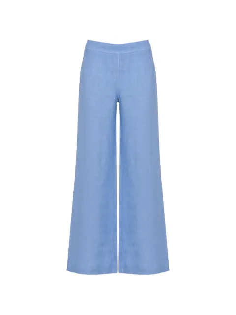 120% Lino wide-leg linen trousers