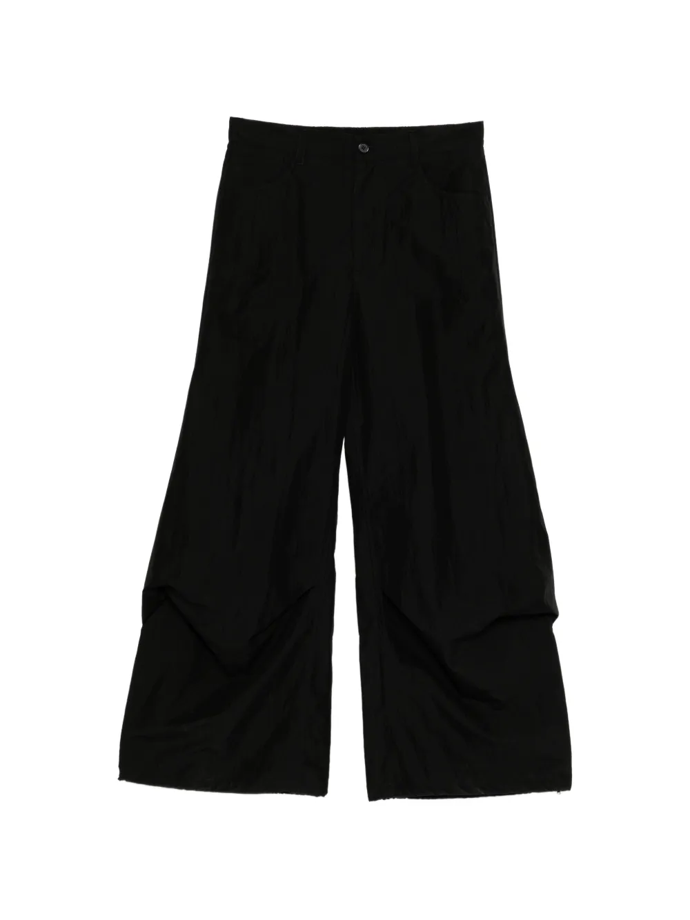 SONGZIO crinkled-finish trousers - Nero