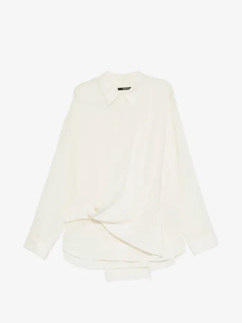 SONGZIO Drapiertes Hemd im Layering-Look