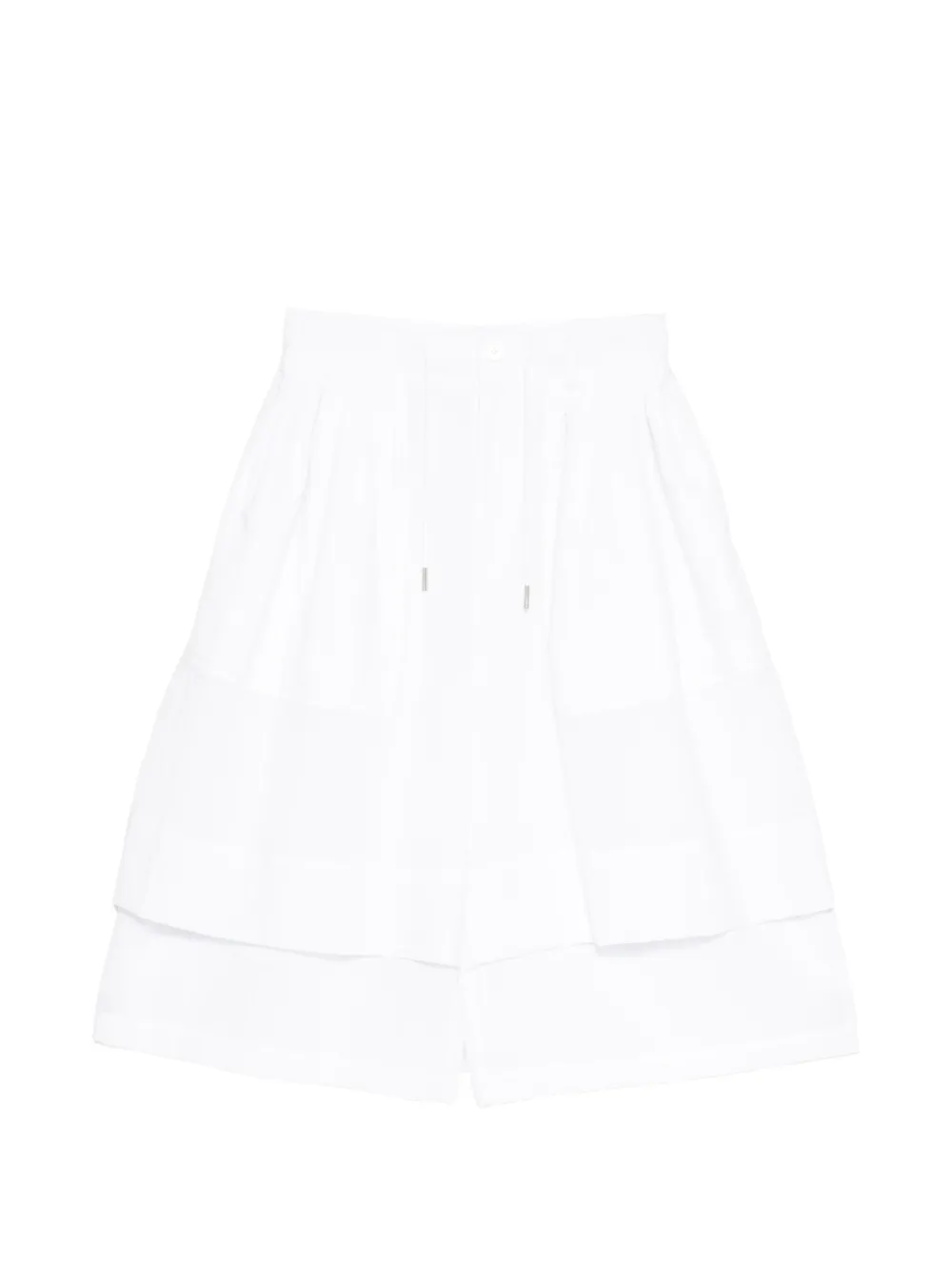 SONGZIO layered drawstring shorts - Toni neutri