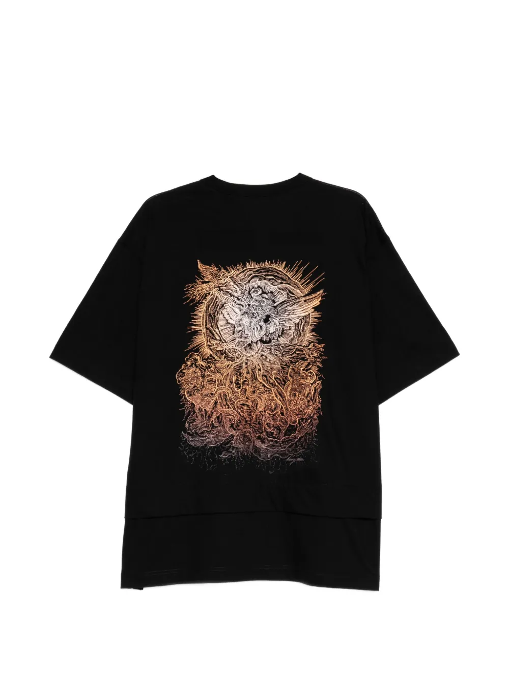 SONGZIO T-shirt met borduurwerk Zwart
