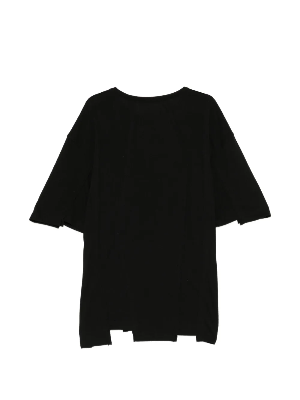 SONGZIO Asymmetrisch T-shirt met vlakken Zwart
