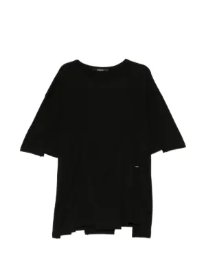 Comme Des Garçons Shirt Zip Cotton T-shirt | Black | FARFETCH