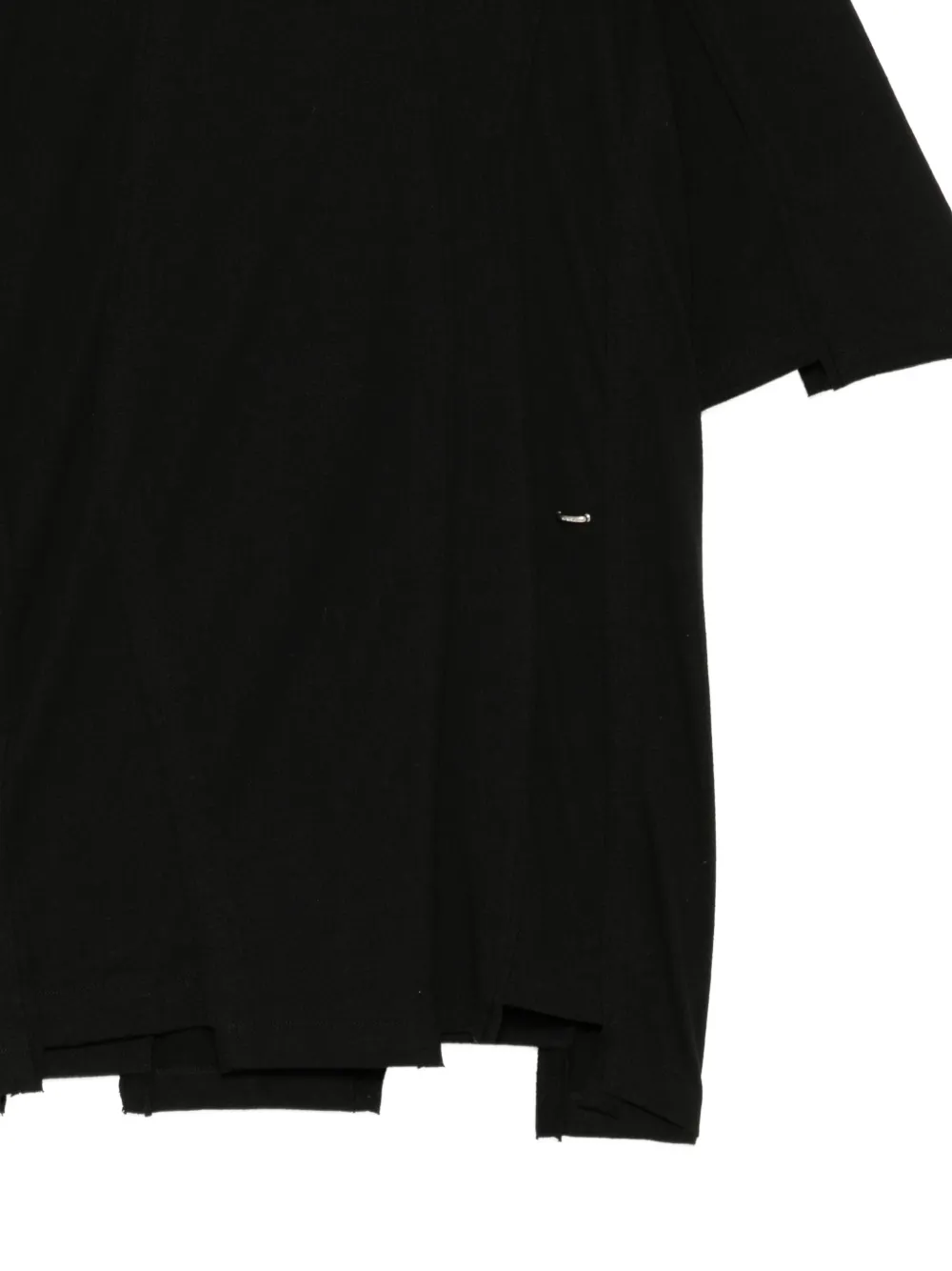 SONGZIO Asymmetrisch T-shirt met vlakken Zwart