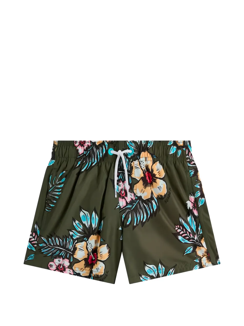 Sundek floral-print swim shorts - Verde