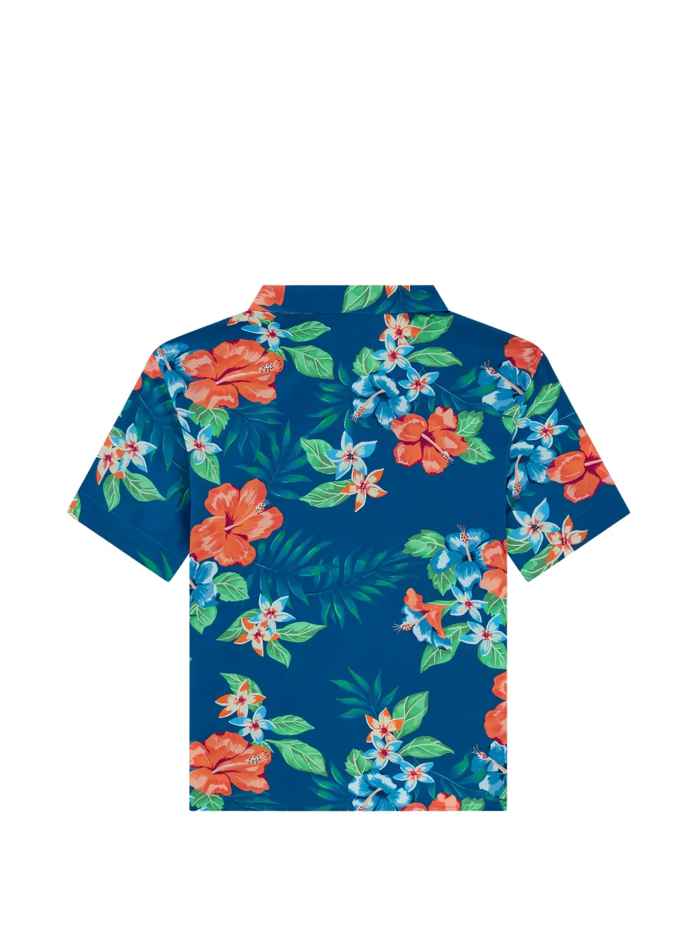 Sundek Shirt met bloemenprint Blauw
