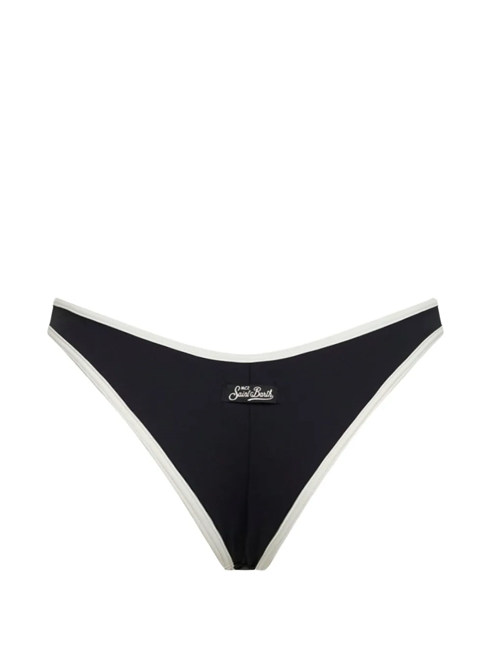 MC2 Saint Barth Bikinislip met contrasterende afwerking Zwart