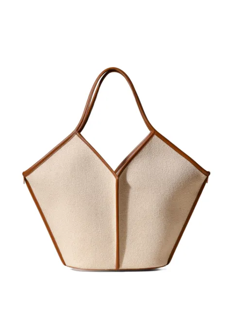 Hereu Calella leather-trim tote bag