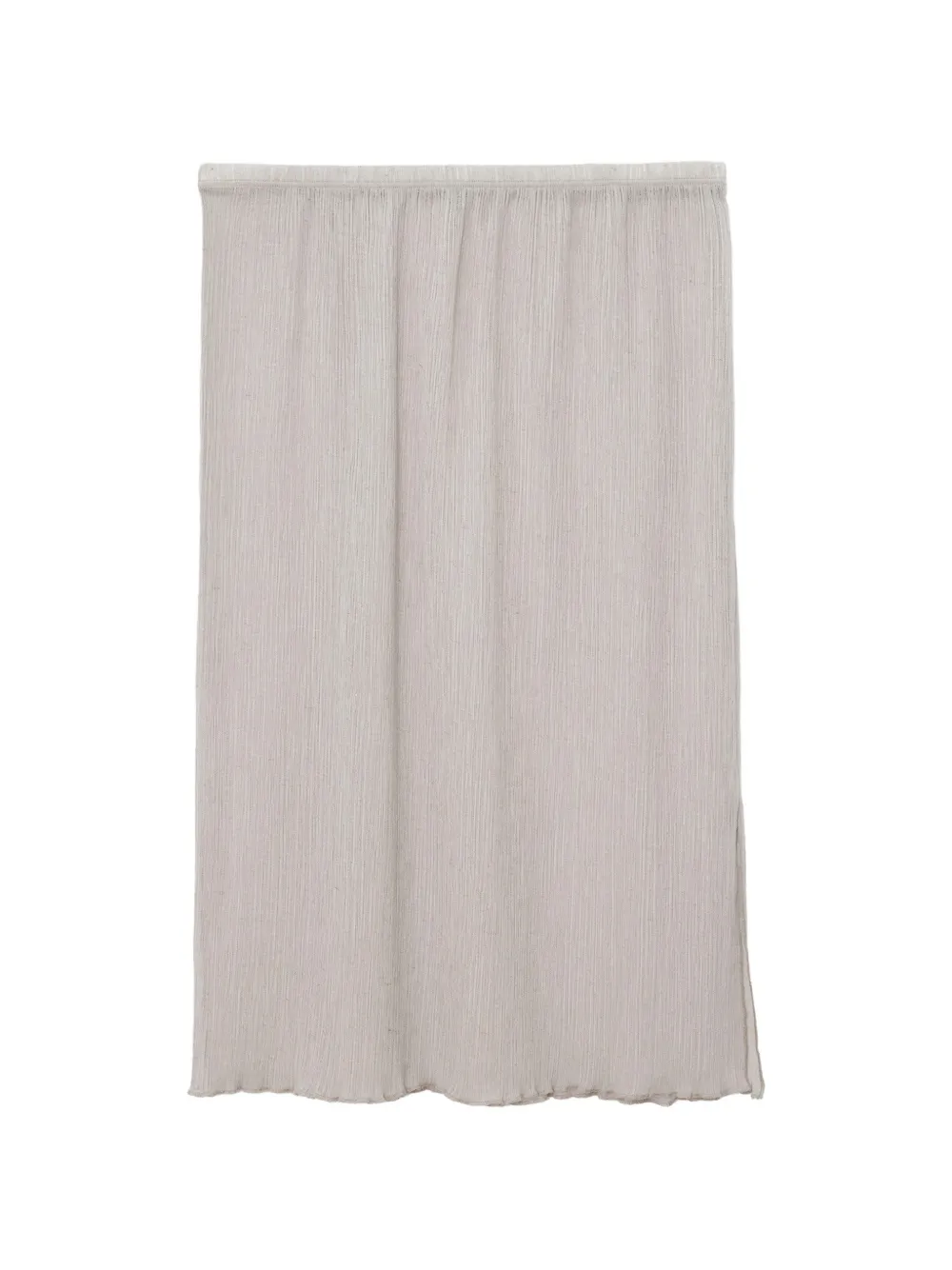 Baserange crinkled-finish straight skirt - Toni neutri