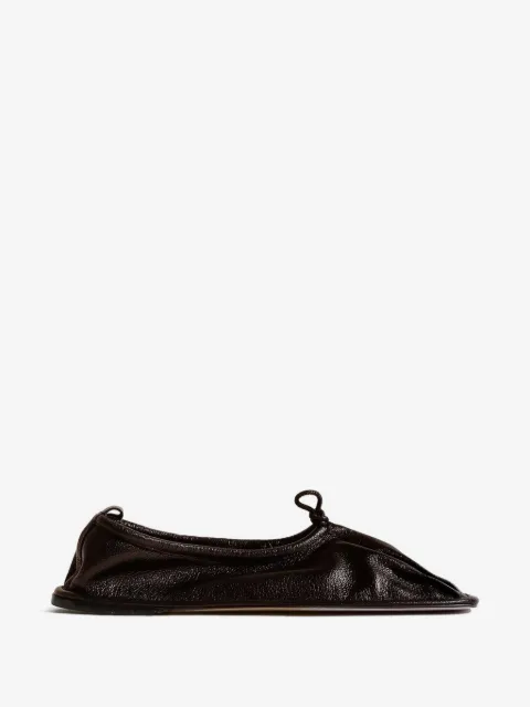 Hereu Puntera pleated ballet flats