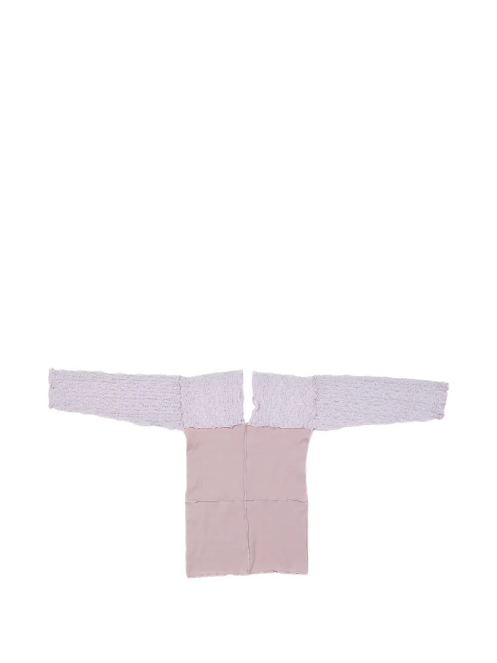 Baserange Nehru T-shirt met lange mouwen Paars