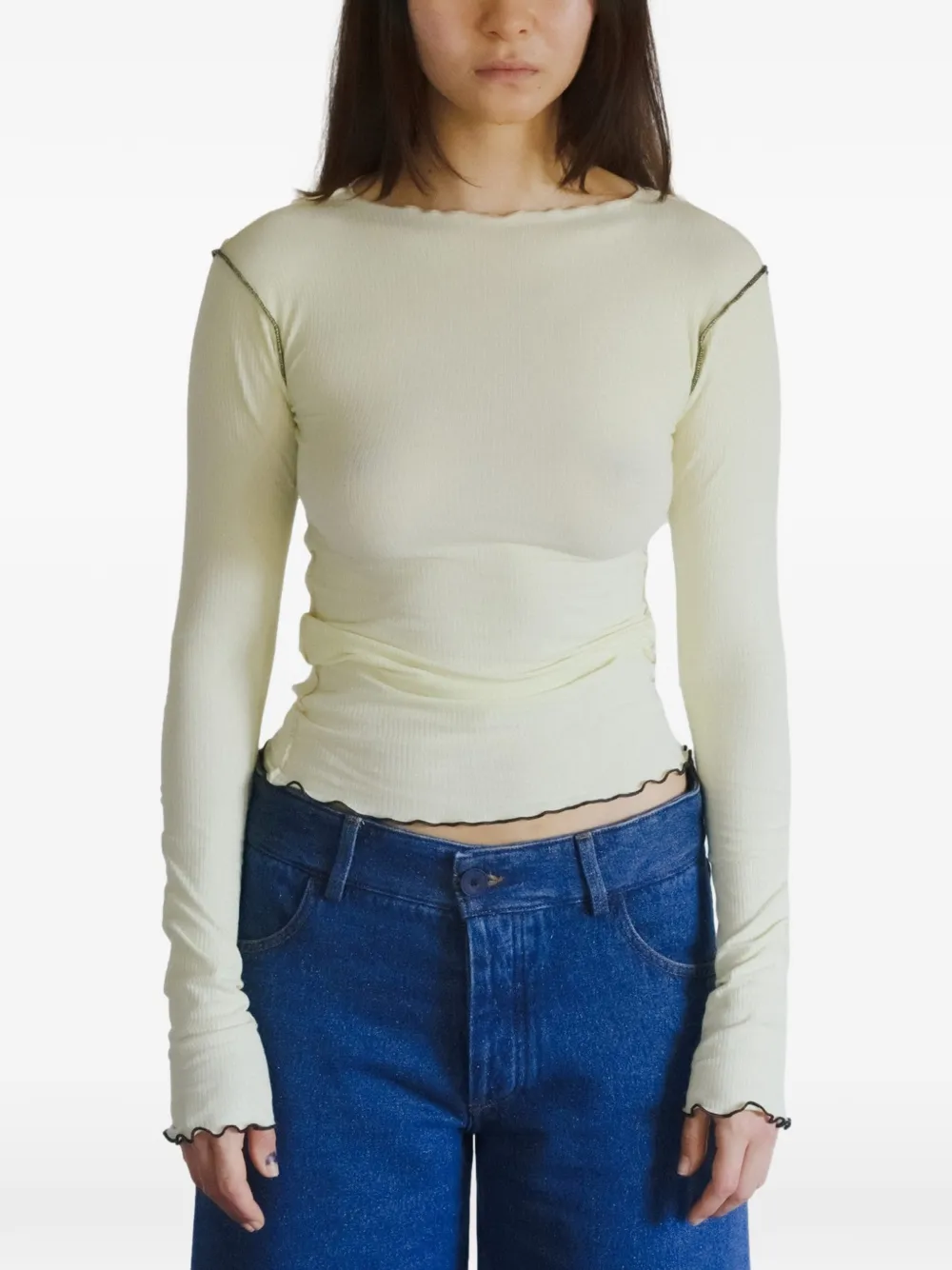 Baserange Vein long-sleeve T-shirt - Toni neutri