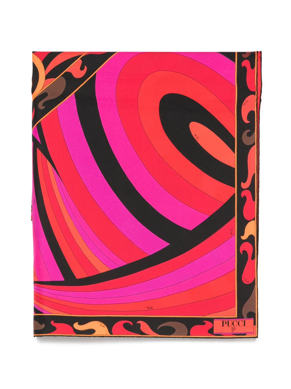 PUCCI Iride-print silk scarf - Rosa