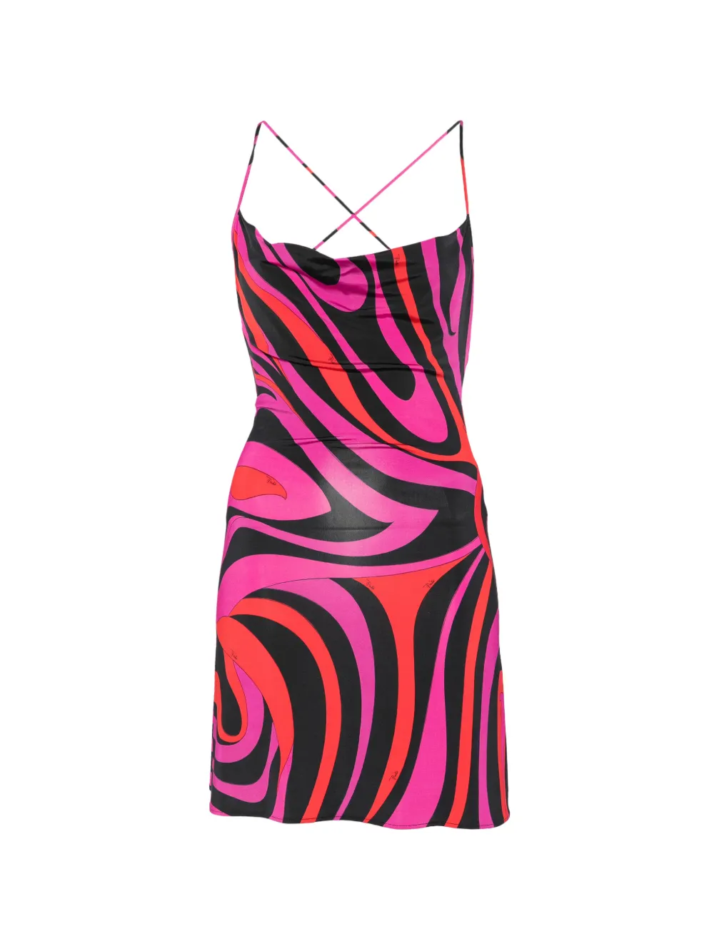 PUCCI cross-strap mini dress - Rosa