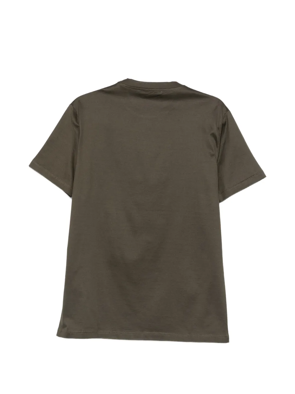 Low Brand B134 T-shirt met logopatch Groen