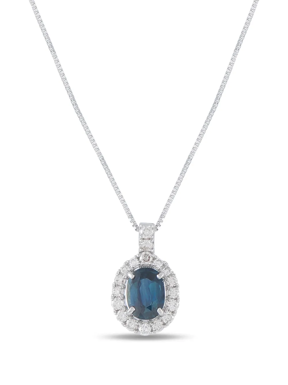 LB Exclusive sapphire and diamond necklace - Argento