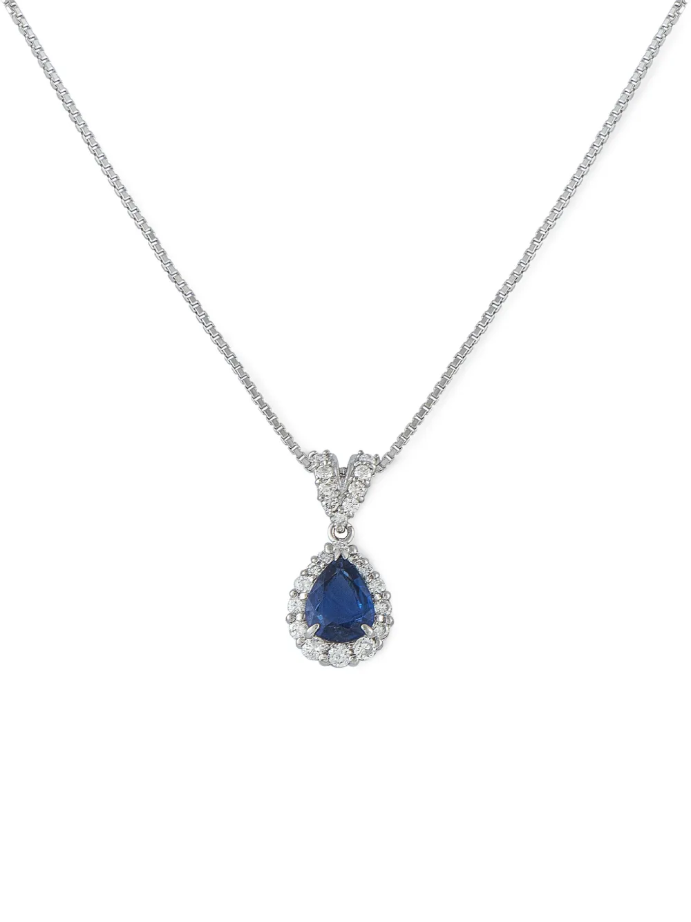 LB Exclusive sapphire and diamond necklace - Argento