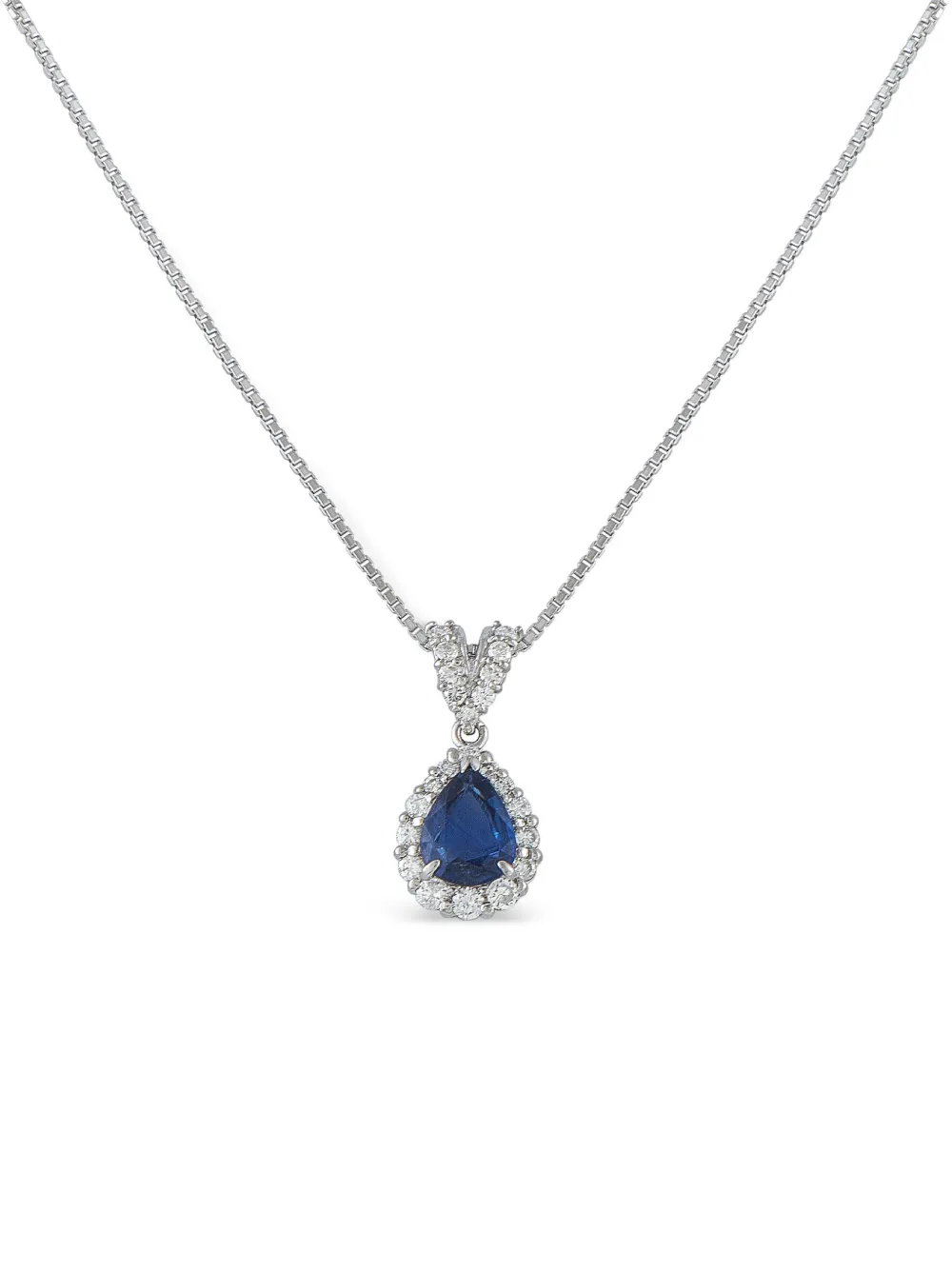 LB Exclusive sapphire and diamond necklace - Argento