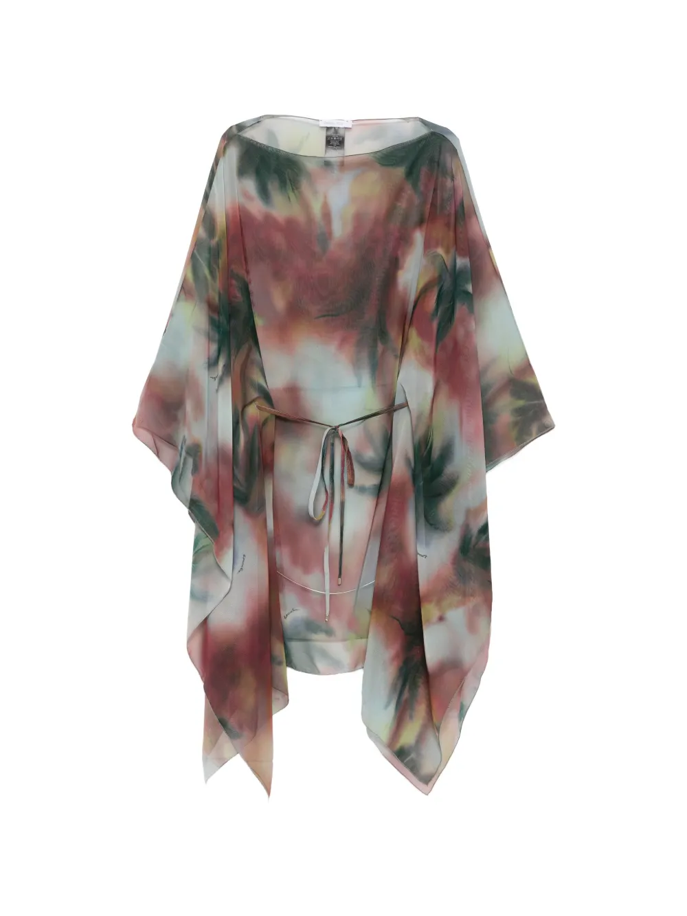 Patrizia Pepe abstract-print silk scarf - Violett