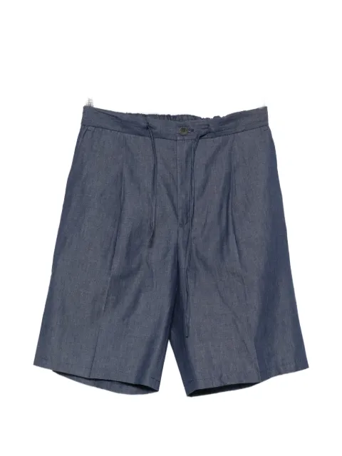 Hevo pleated drawstring shorts