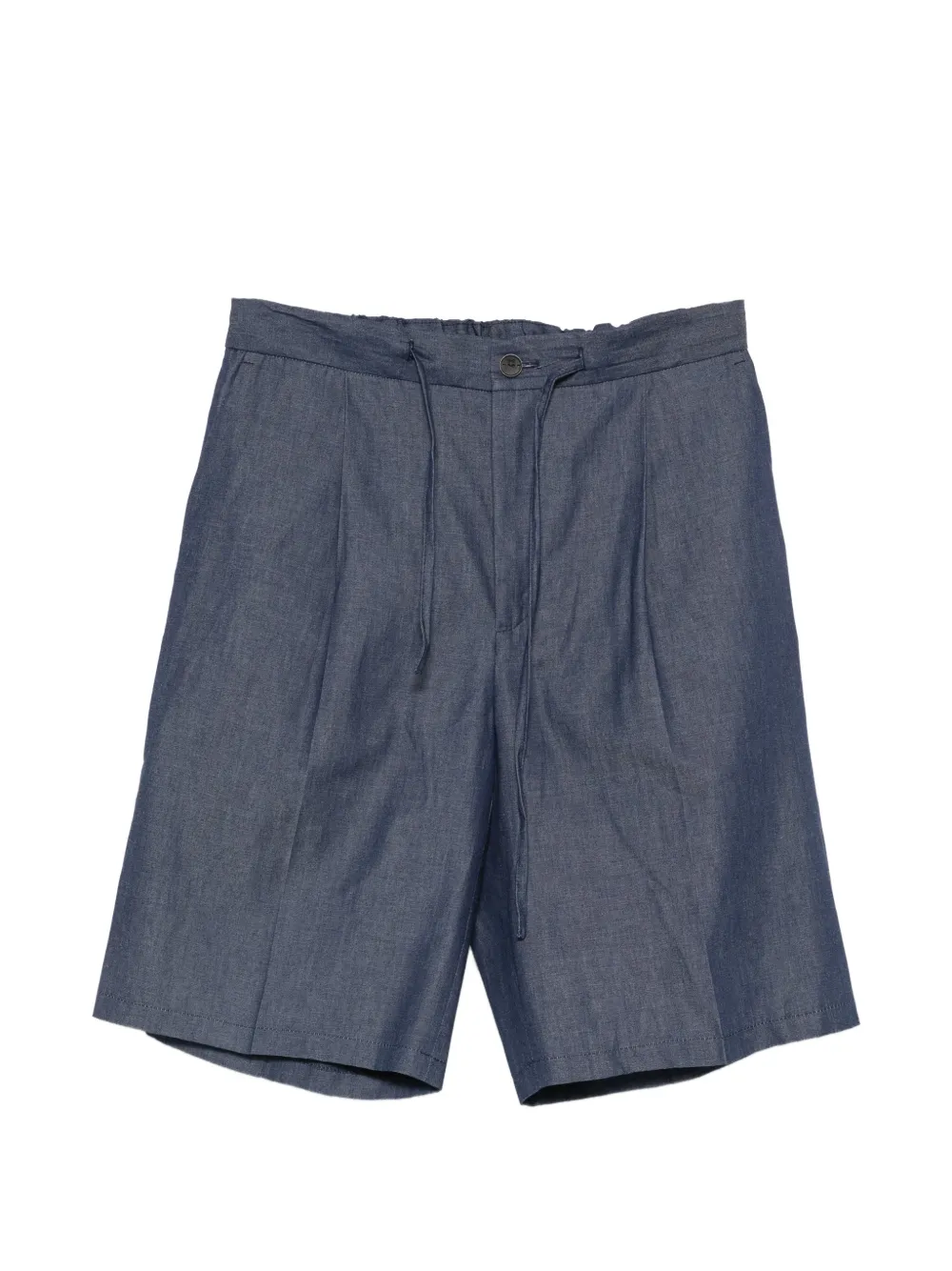 Hevo pleated drawstring shorts - Blu