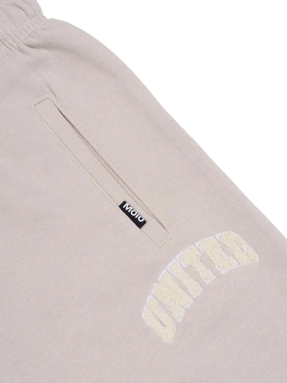 Molo Shorts met trekkoord en borduurwerk Beige