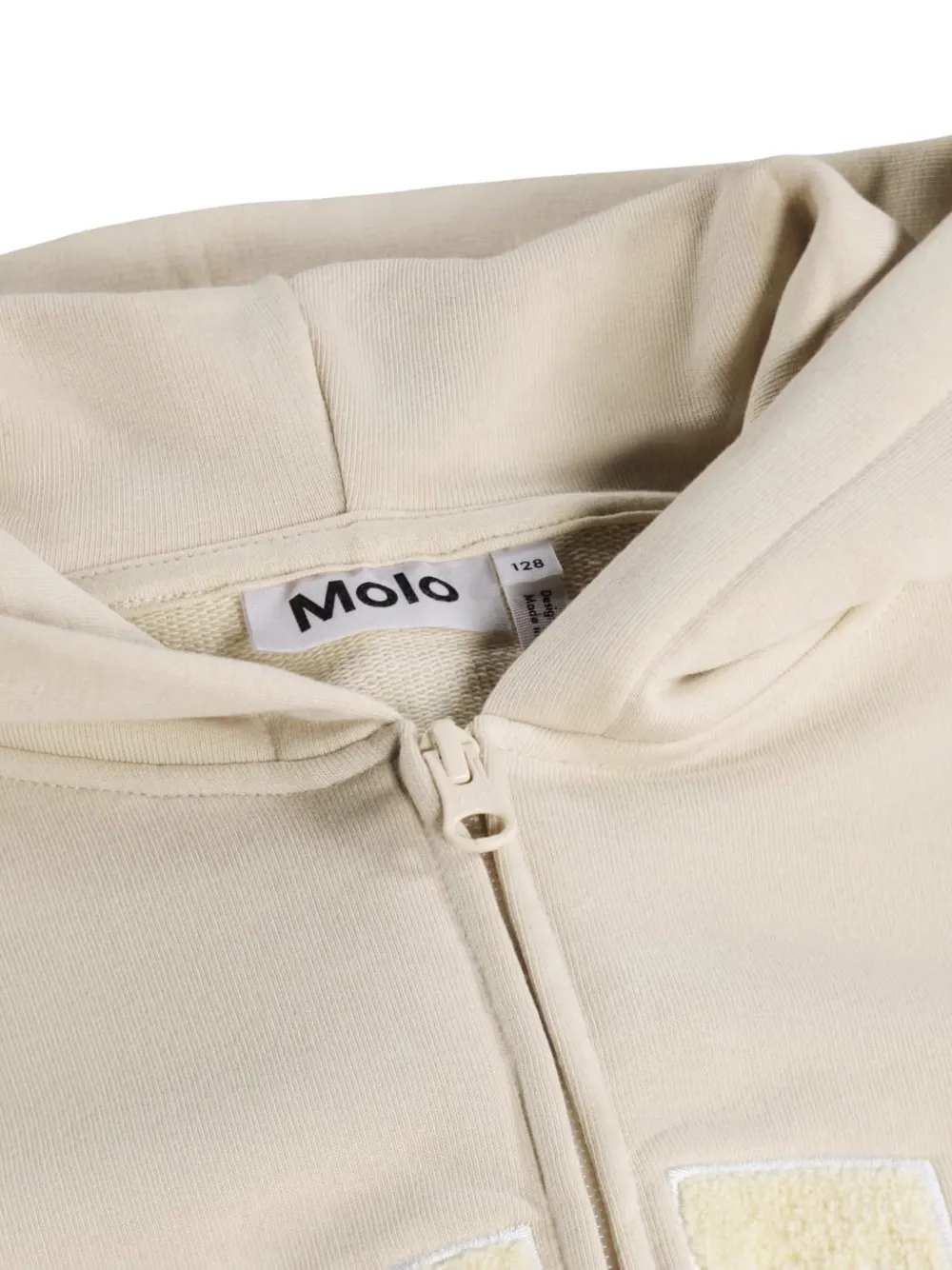 Molo Hoodie met borduurwerk Beige