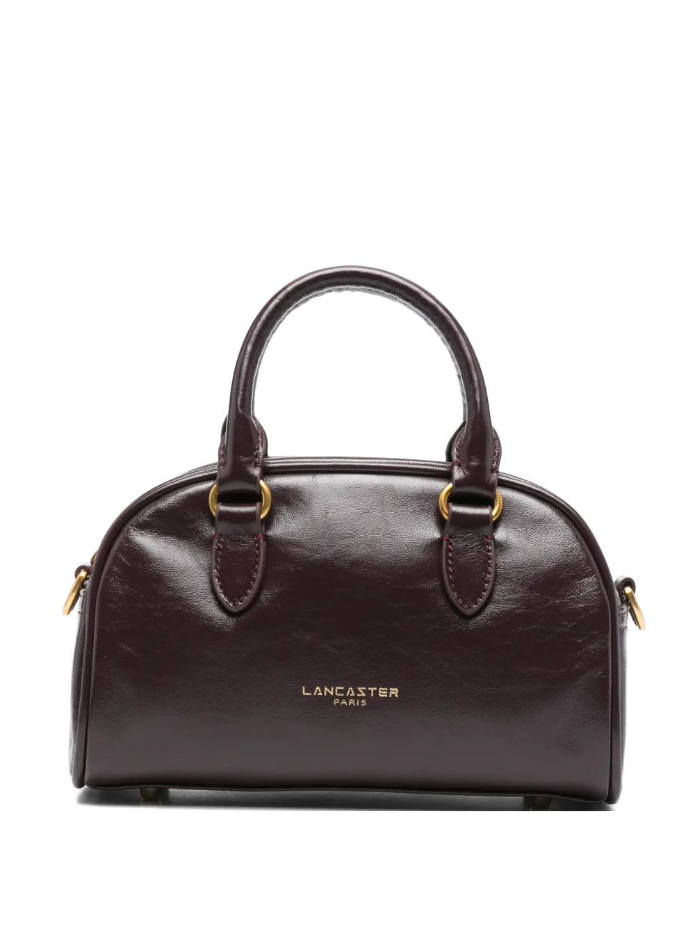 Lancaster Retro Bow logo-print top-handle tote bag - Rosso