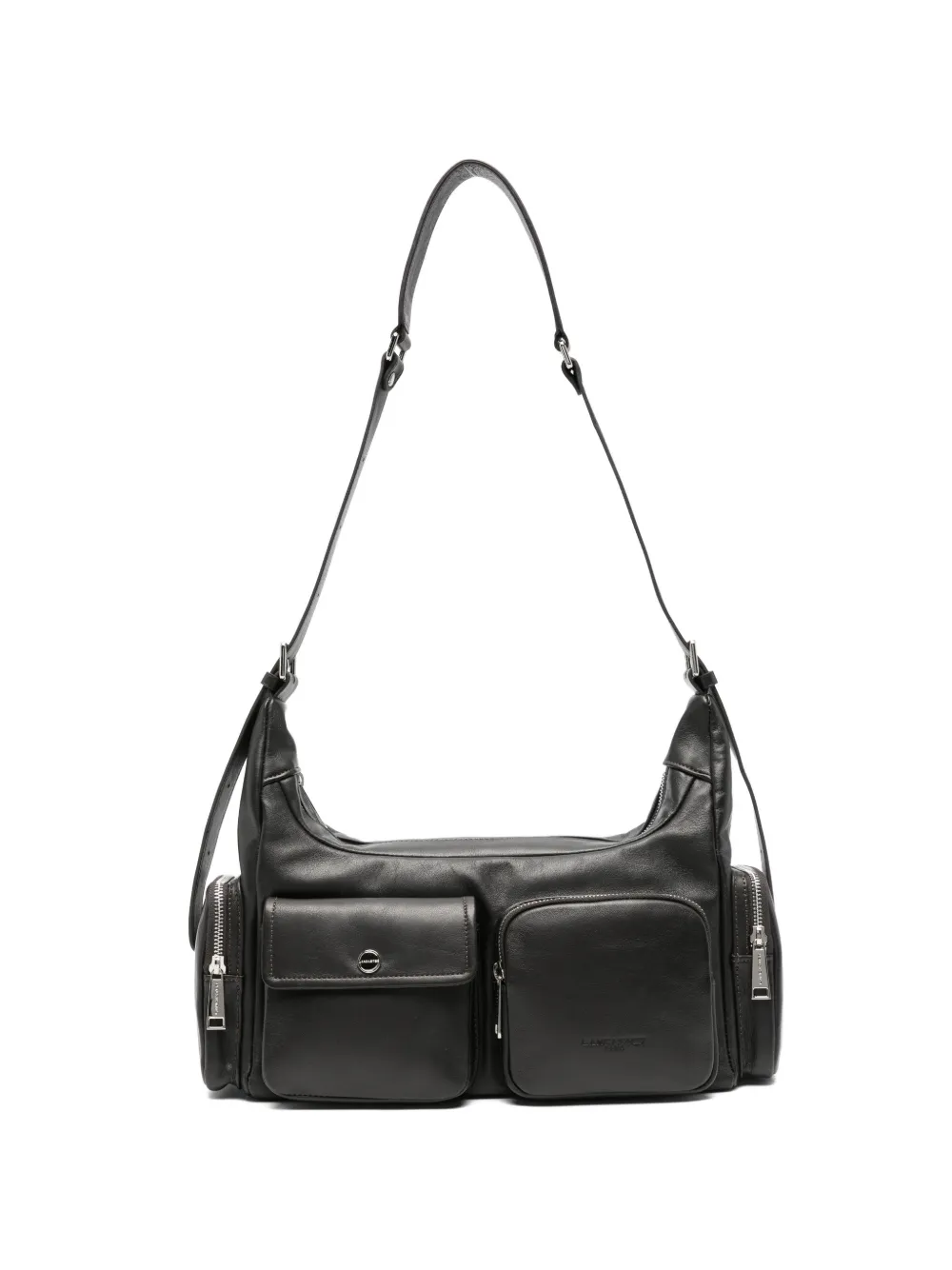 Lancaster Caramella pocket-detail leather shoulder bag - Marrone